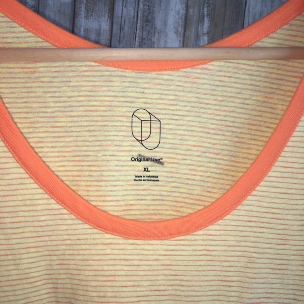 Original Use Yellow Striped Tank - Picture 3 of 3